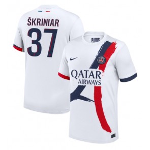 Billiga Paris Saint-Germain Milan Skriniar #37 Bortatröja 2024-25 Kortärmad